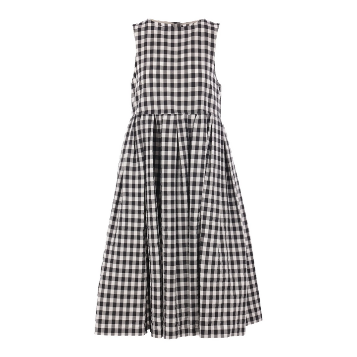 Polyester Ramie Rayon Gingham Dress