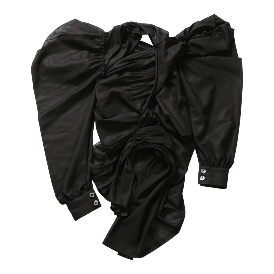 Club21 - Tao - Cotton Organdy Shirt - SHIRTS - Black