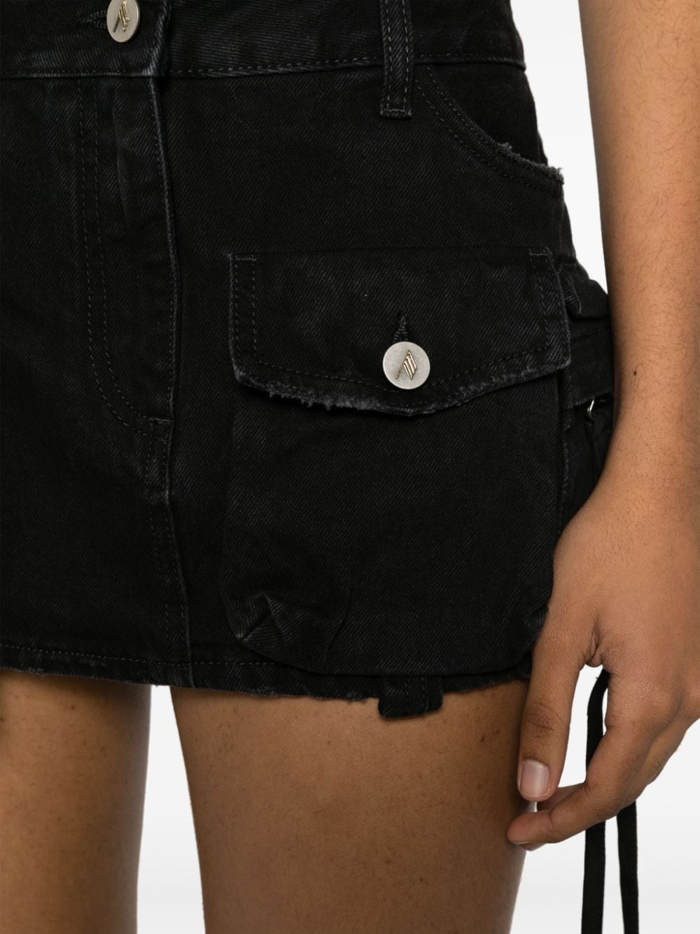 The-Attico-Fay'-Denim-Mini-Skirt-Black-5