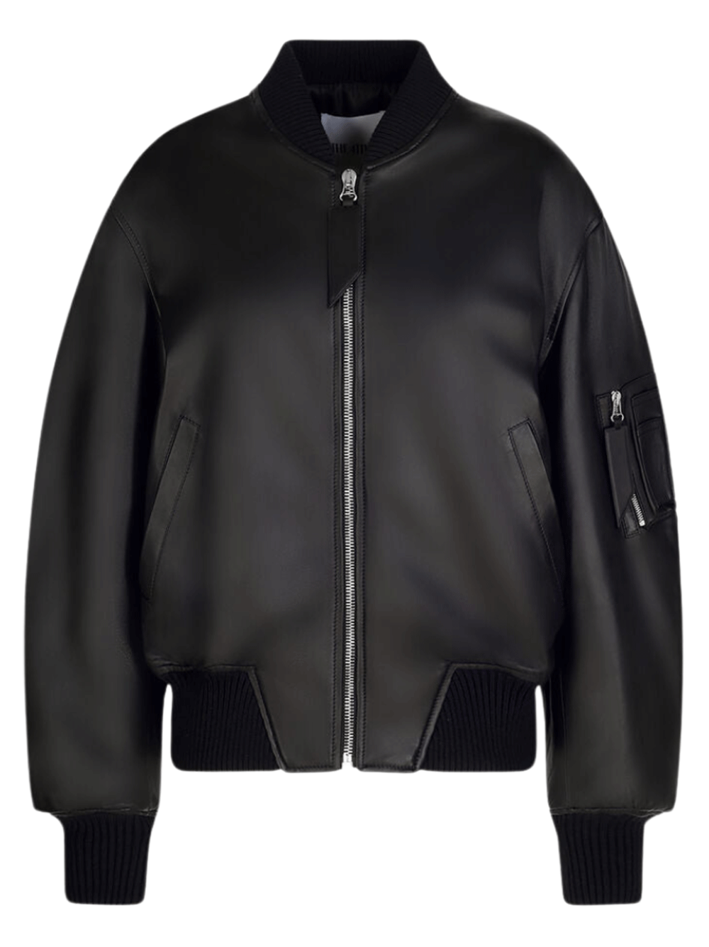 The-Attico-'Anja'-Bomber-Black-1