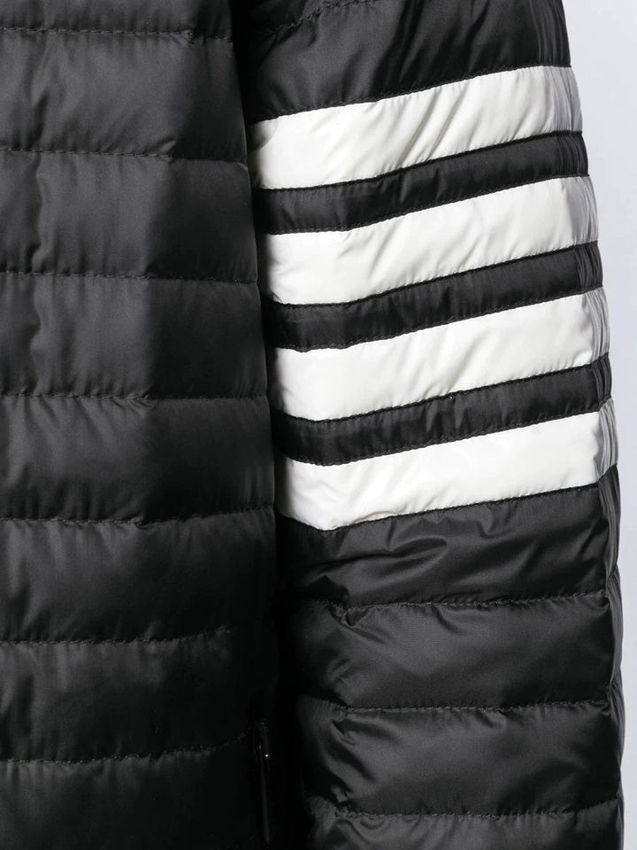 Thom-Browne-4-Bar-Stripe-Downfill-Quilted-Coat-Black-5