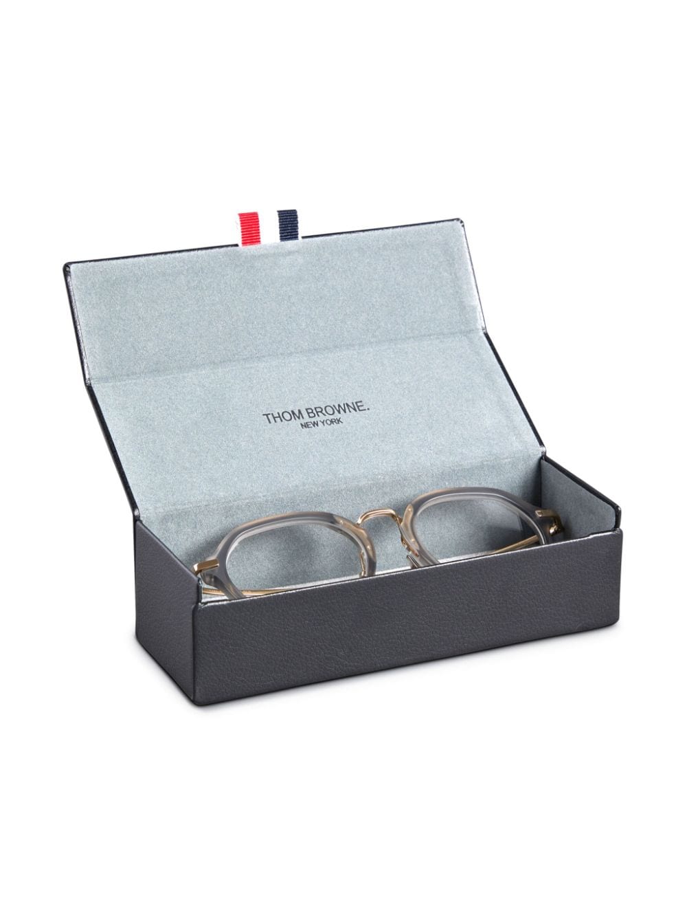 Thom-Browne-Acetate-And-Titanium-Round-Eyeglasses-Light-Grey-4