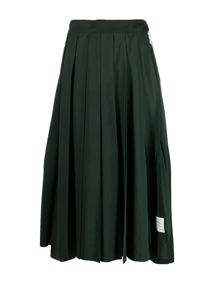    Thom-Browne-Below-The-Knee-Pleated-Skirt-Green_1