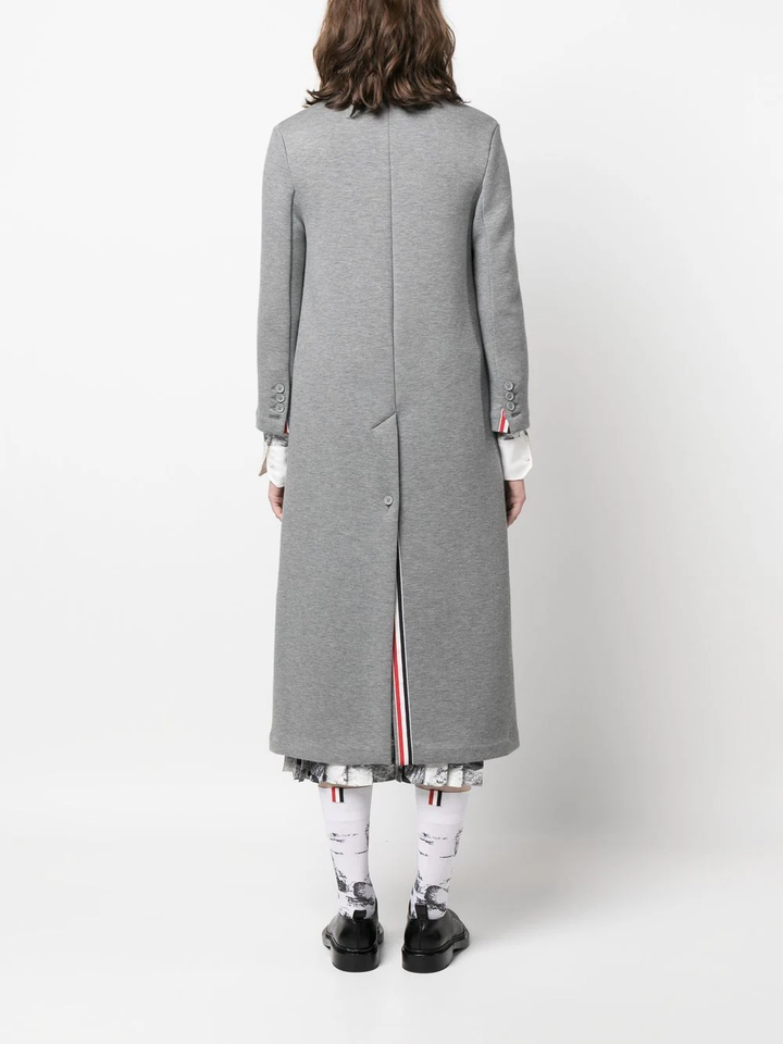 Thom-Browne-Below-The-Knee-Round-Collar-Coat-Grey-2