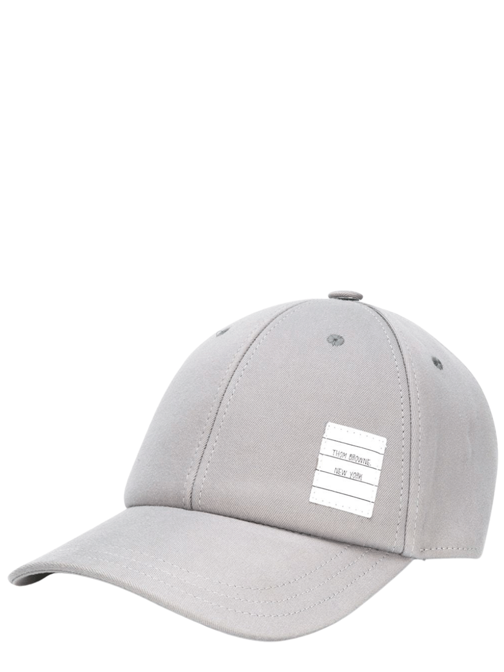 Thom-Browne-Classic-6-Panel-Baseball-Cap-Grey-1