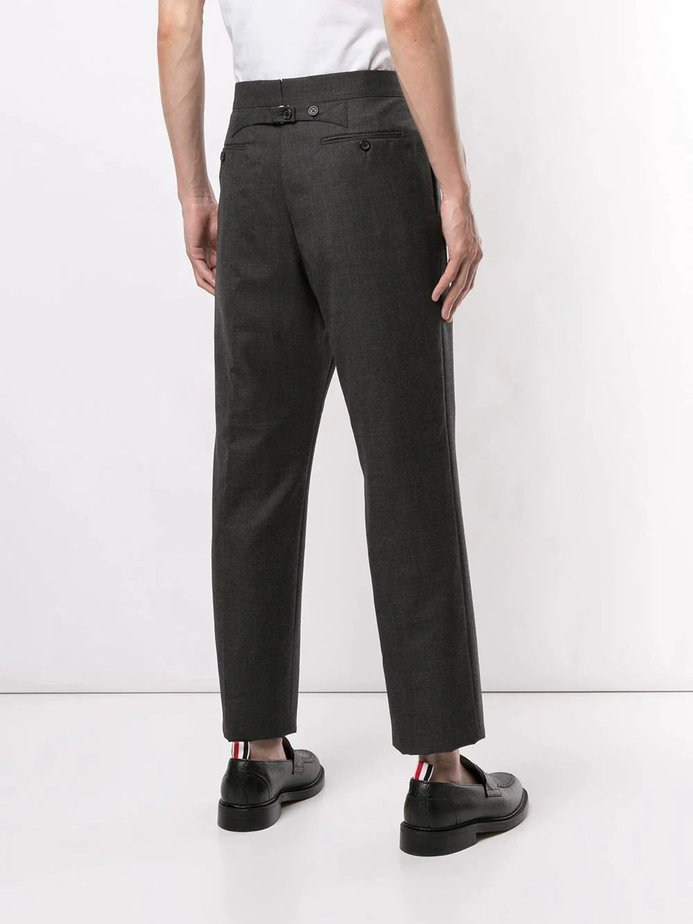 Thom Browne Classic Backstrap Trousers Charcoal 4
