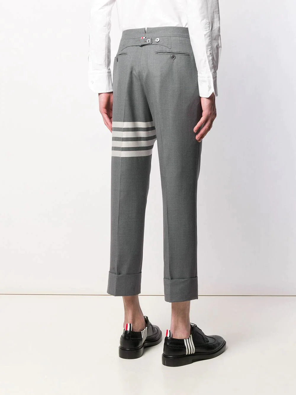 Thom Browne Classic Backstrap Trousers Grey 4