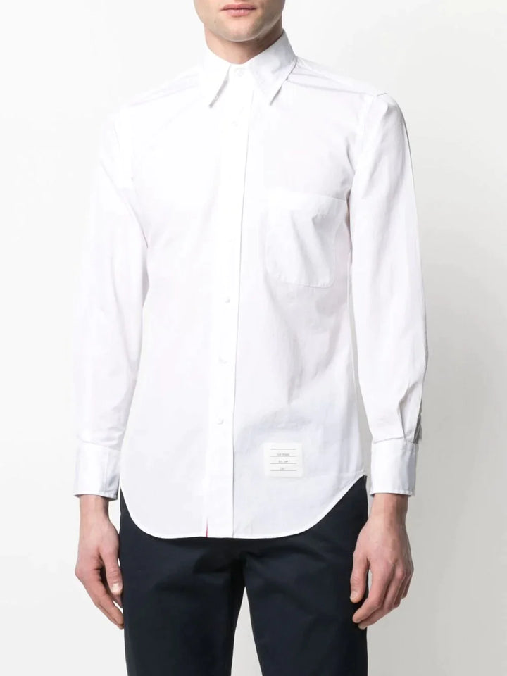 Thom-Browne-Classic-Long-Sleeve-Button-Down-Shirt-White-3