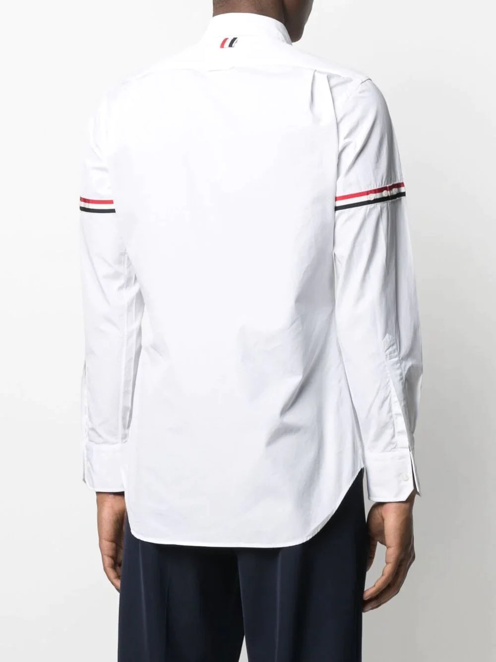 Thom-Browne-Classic-Long-Sleeve-Shirt-White-4