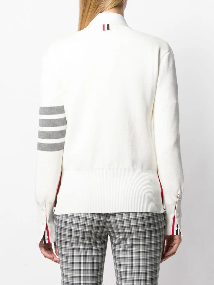 Thom-Browne-Classic-Milano-Stitch-Cardigan-White-4
