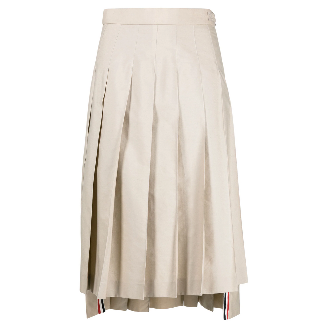 Classic Typewriter Midi Pleated Skirt