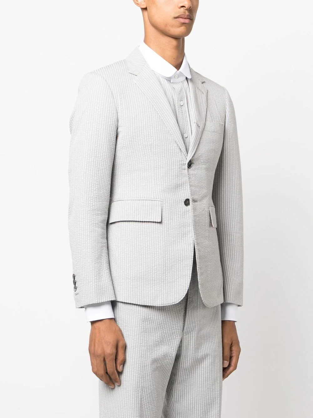 Thom-Browne-Fit-1-Classic-Half-Lined-Jacket-Light-Grey-3