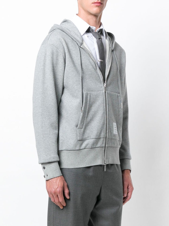 Thom-Browne-Hoodie-Zip-Up-Pullover-Light-Grey-3