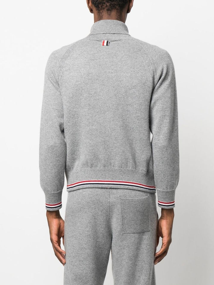 Thom-Browne-Jersey-Float-Jacquard-Stitch-Top-Light-Grey-4