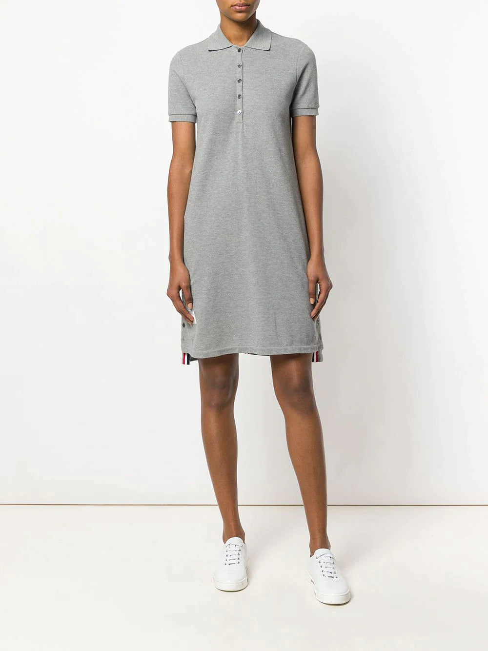 Thom-Browne-Knee-Length-Polo-Dress-Light-Grey-2