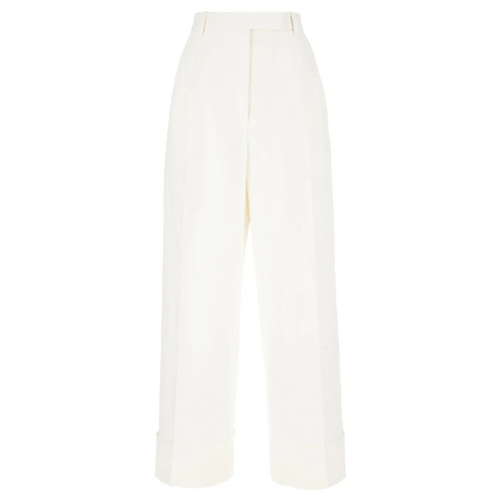 Linen Cotton High Waisted Trouser