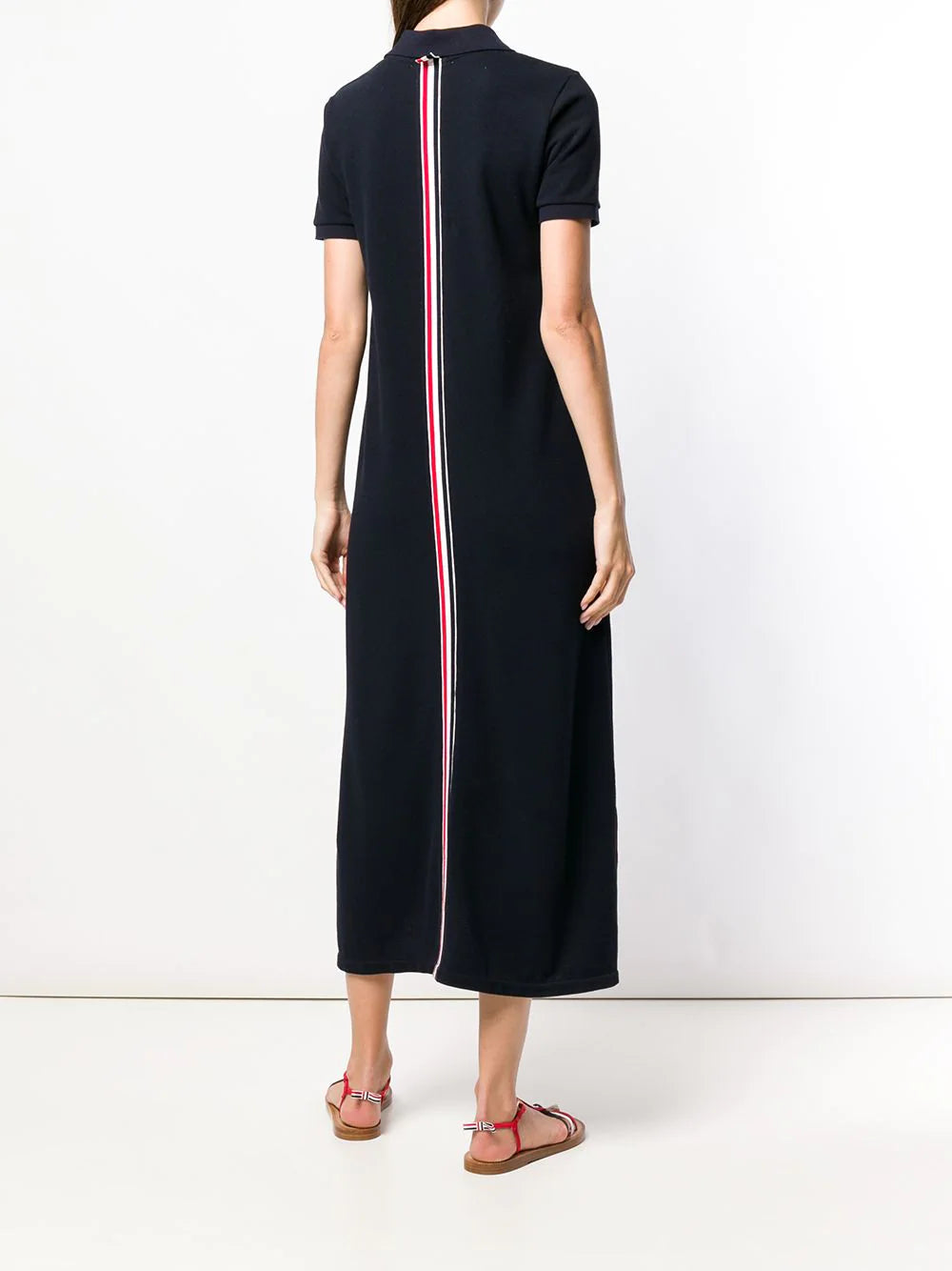 Thom-Browne-Long-A-Line-Polo-Dress-Navy-4