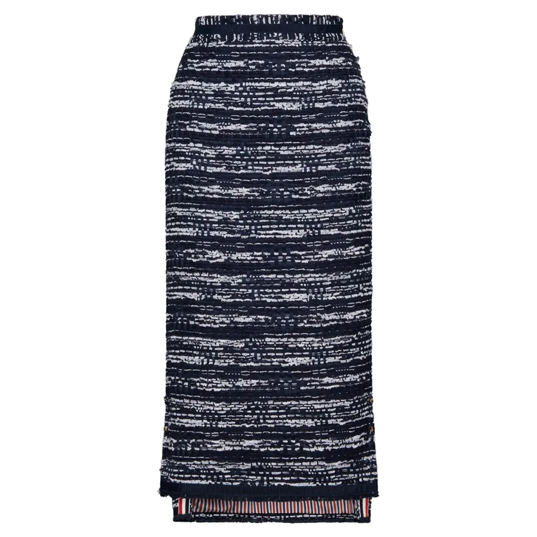 Melange Tulle Tweed Skirt