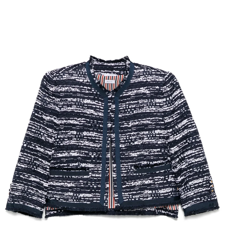 Melange Tweed Cardigan Jacket