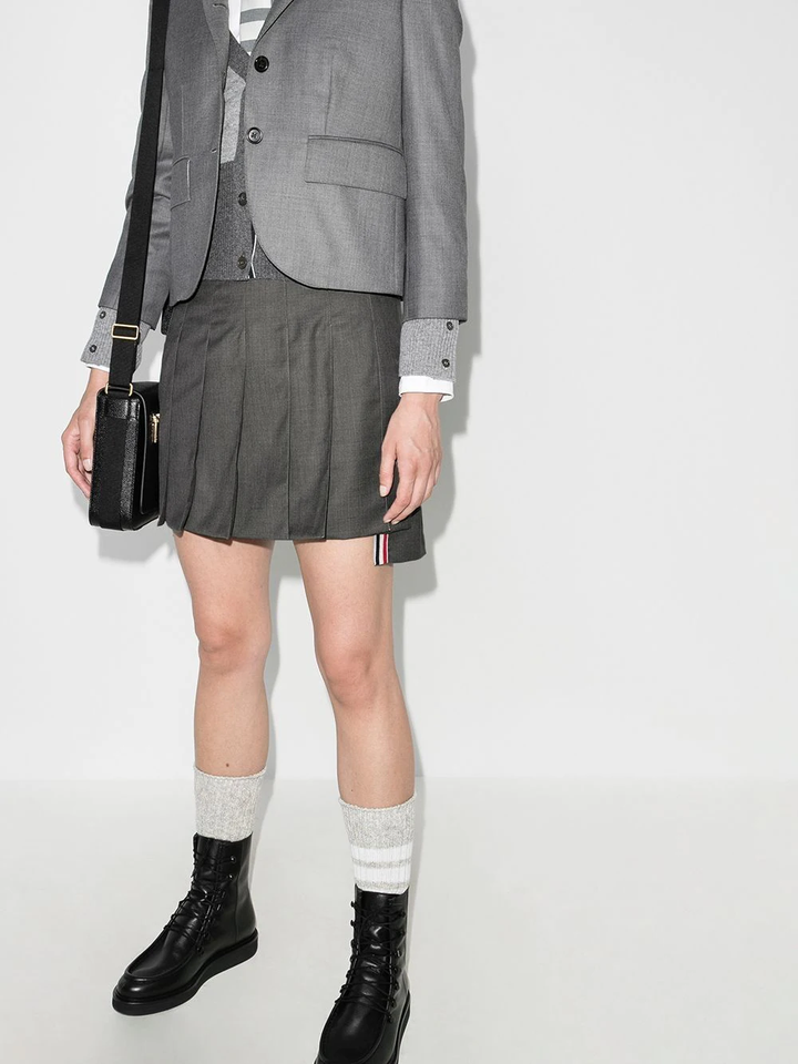 Thom-Browne-Mini-Dropped-Back-Pleated-Skirt-Charcoal-2