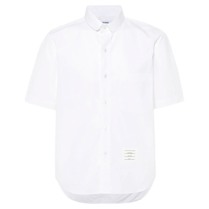 Poplin Round Hem Shirt Men