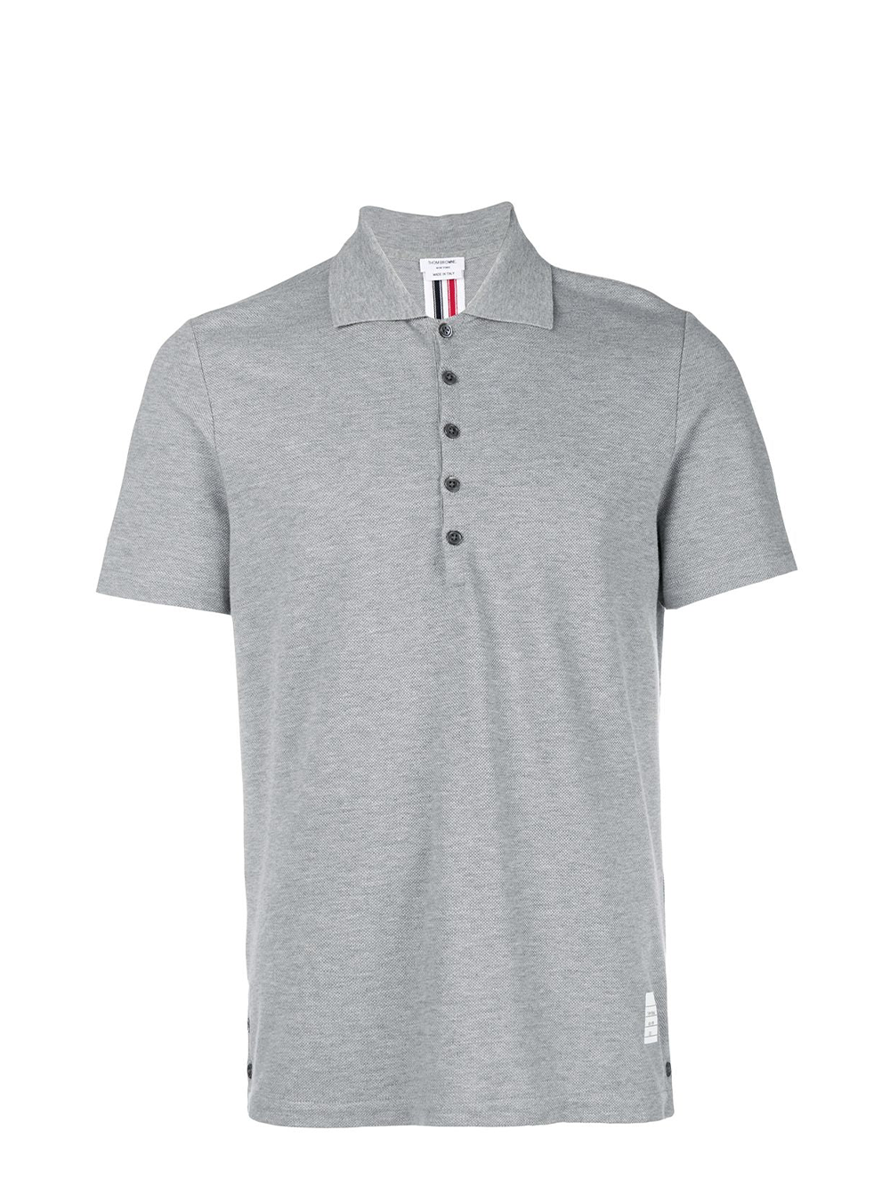 Thom Browne Relaxed Fit Polo Light Grey 1