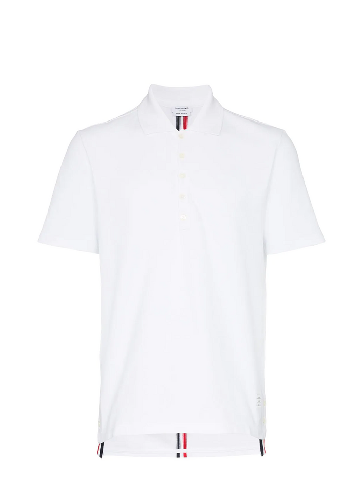 Thom Browne Relaxed Fit Polo White 1