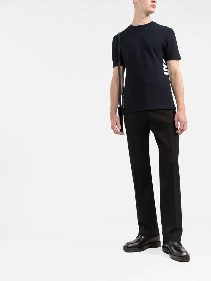 Thom-Browne-Short-Sleeve-Tee-With-Engineered-Navy-2