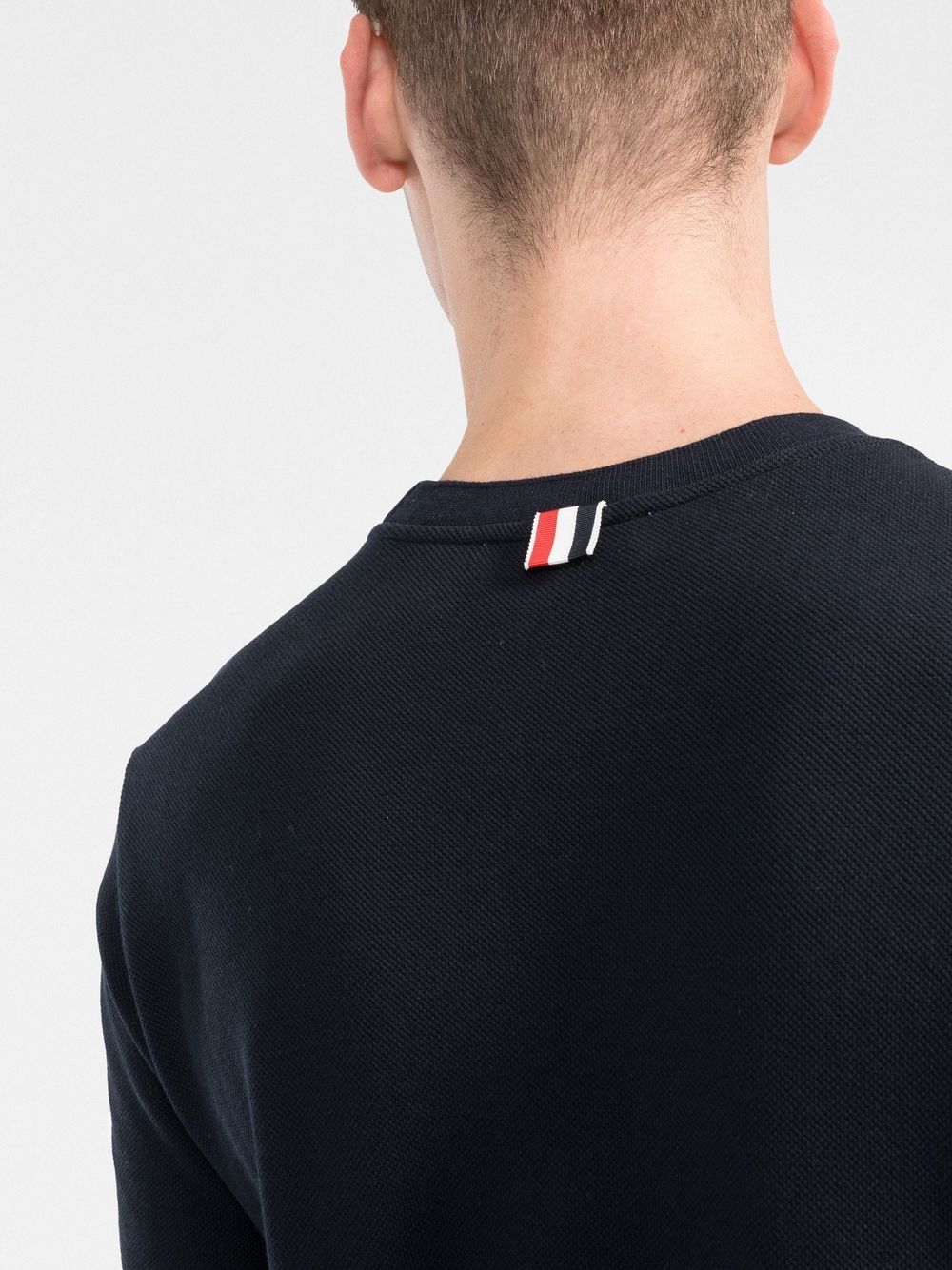 Thom-Browne-Short-Sleeve-Tee-With-Engineered-Navy-5