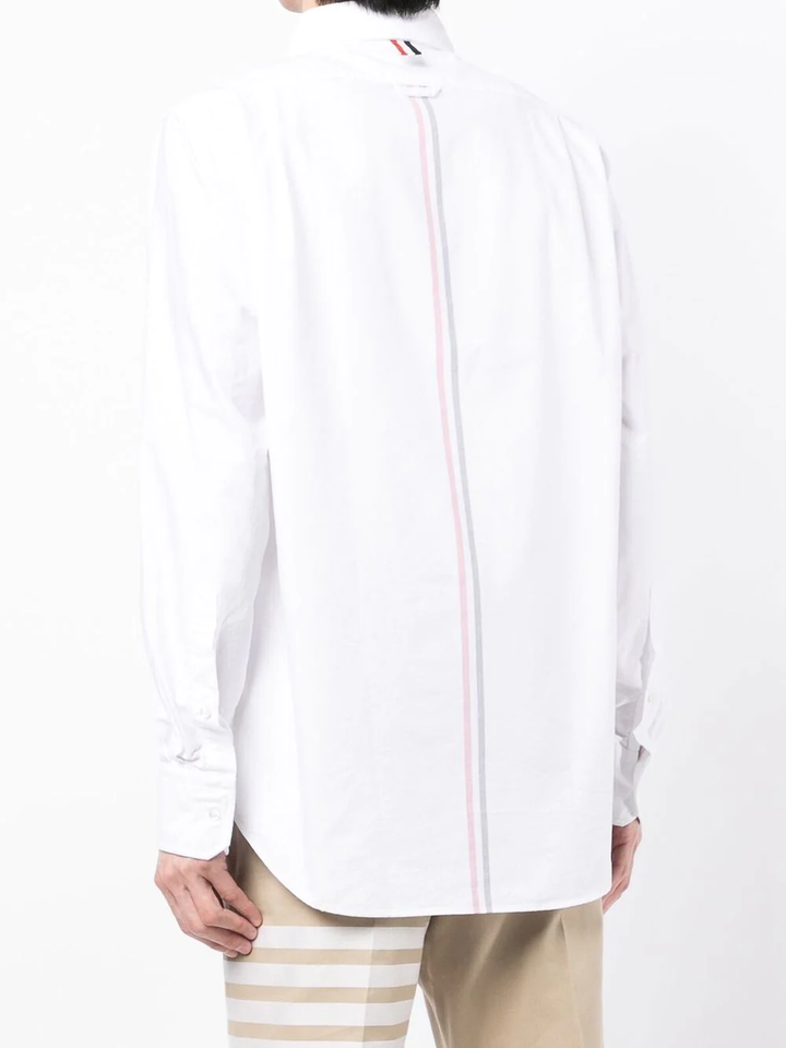 Thom-Browne-Straight-Fit-Button-Down-Shirt-White-4