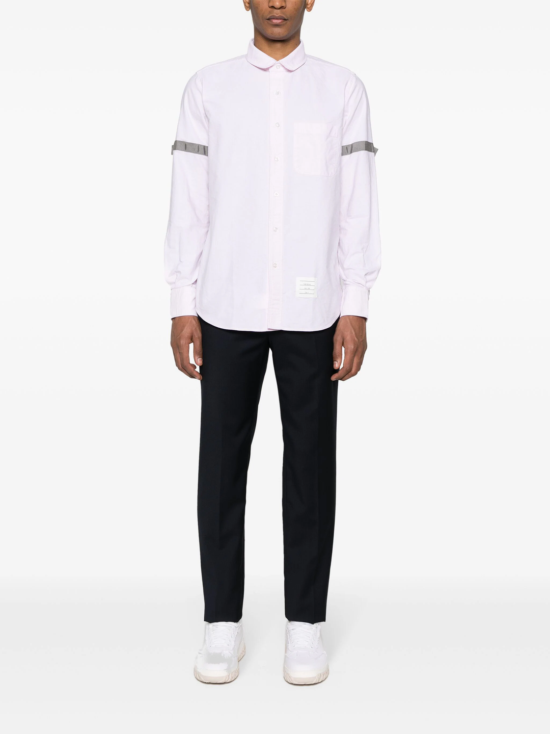 Thom-Browne-Straight-Fit-Mini-Round-Collar-Shirt-Pink-2