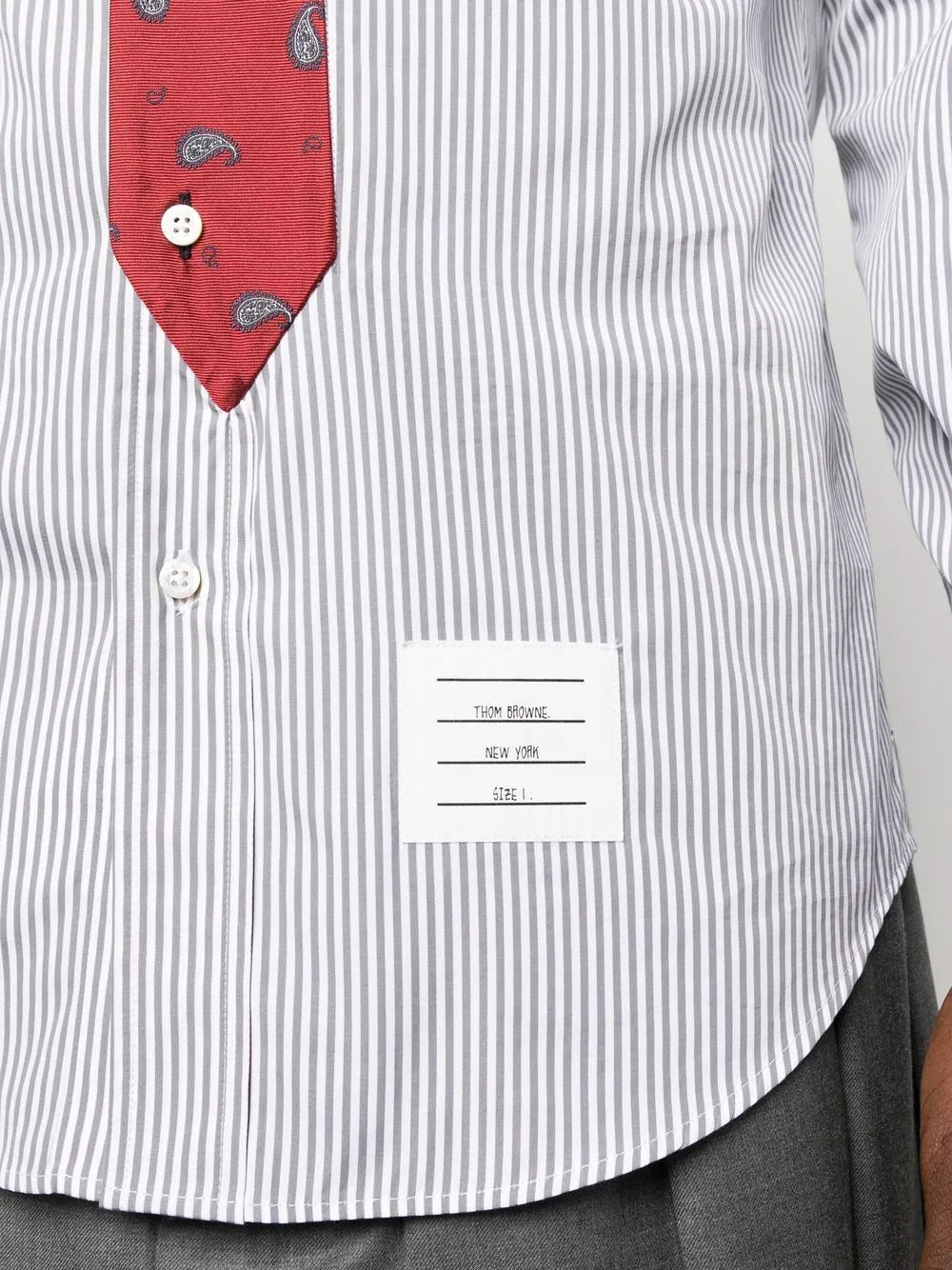 Thom-Browne-Straight-Fit-Shirt-Grey-5