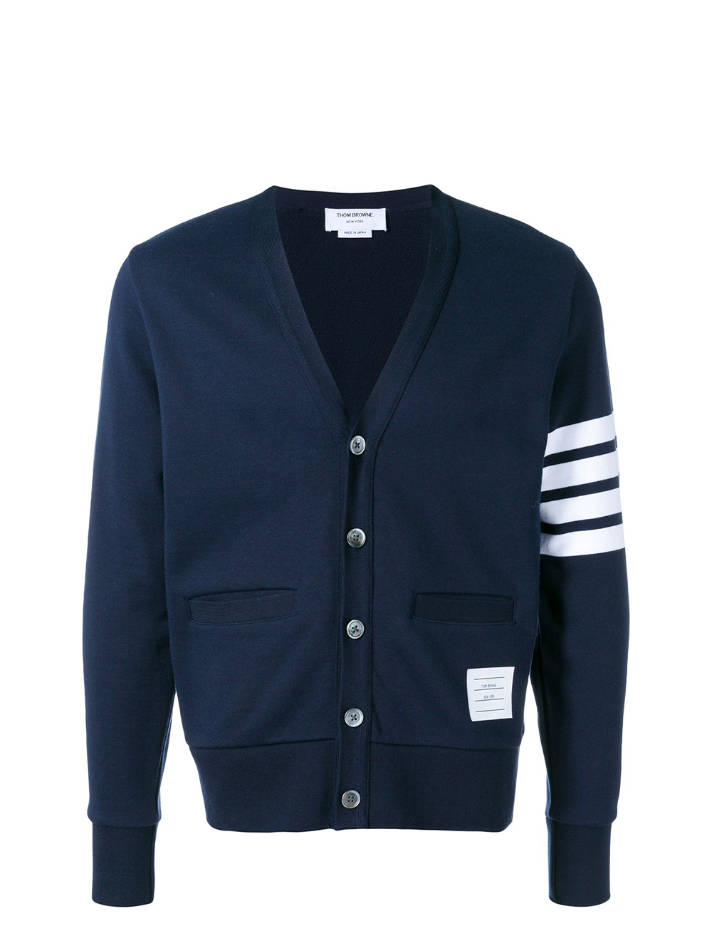 Thom Browne V Neck Cardigan Navy 1