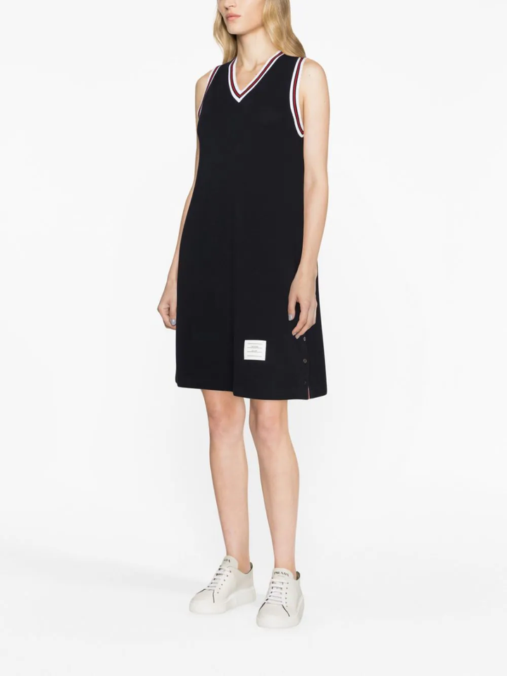 Thom-Browne-V-Neck-Tennis-Dress-Navy-2