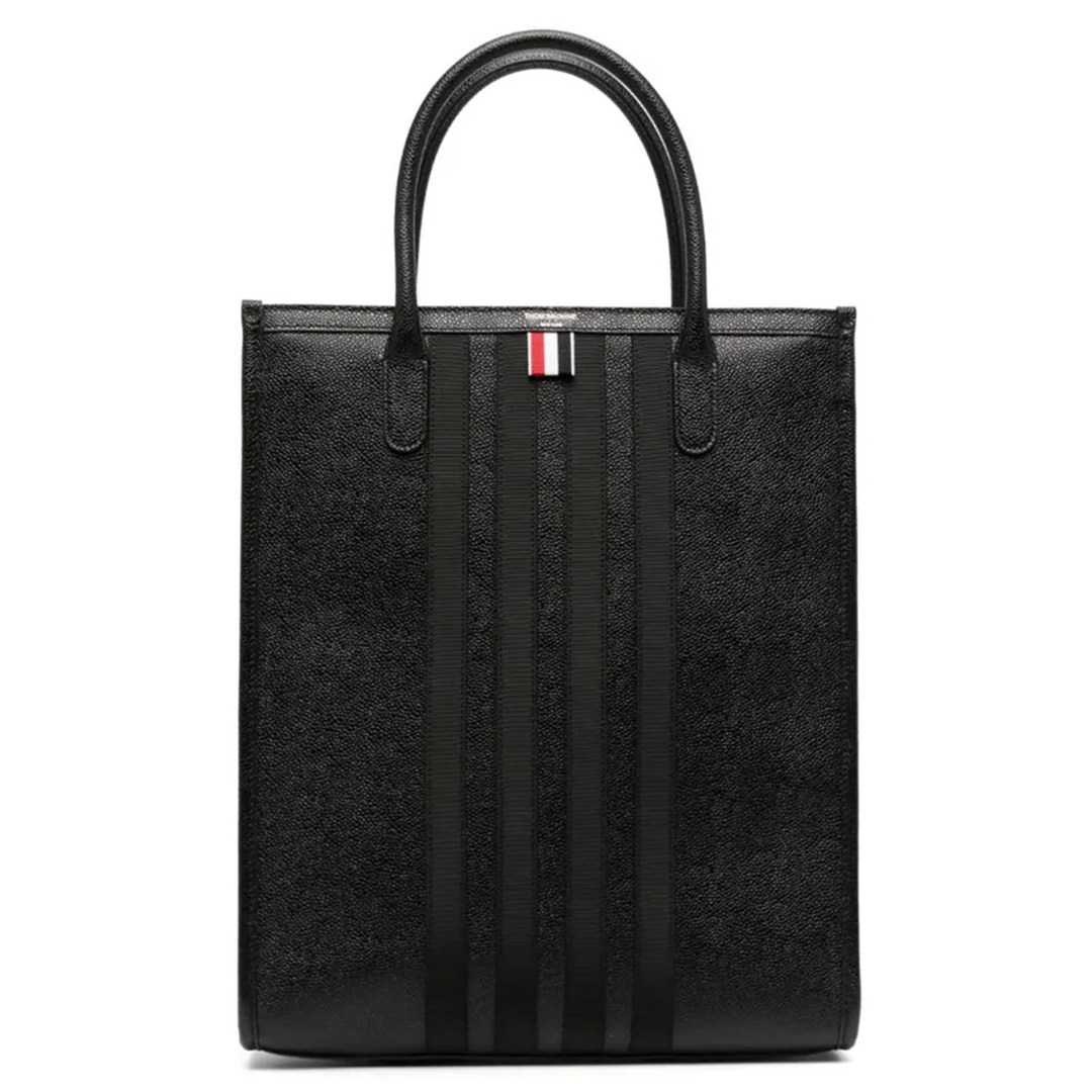 4-Bar Leather Tote Bag