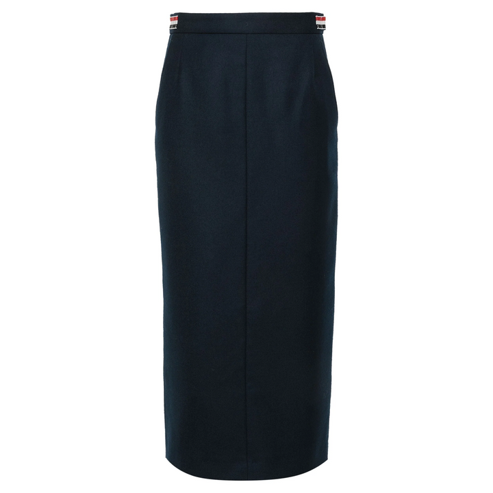 Calf Legth  Side Tab Skirt