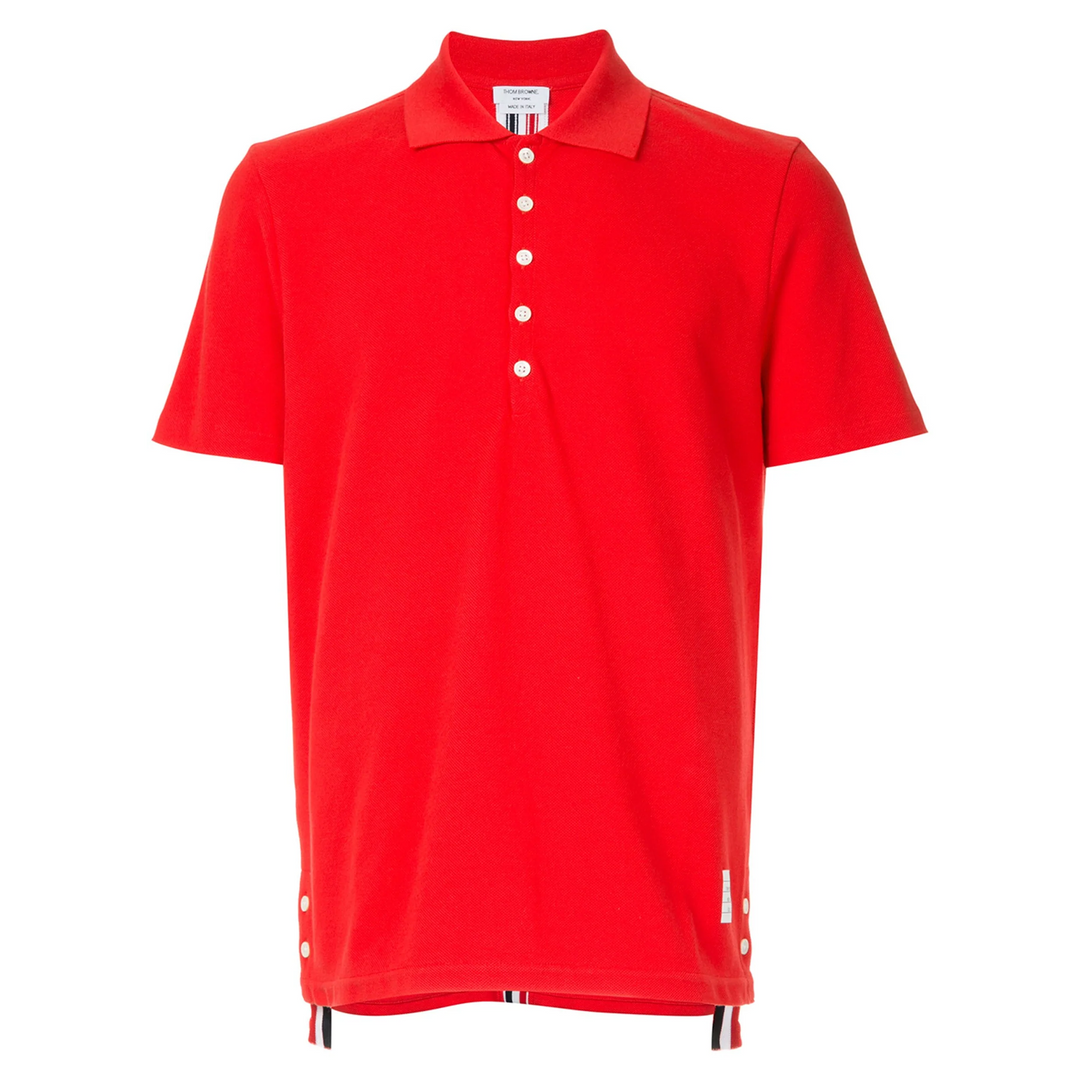 Classic Pique Stripe Relaxed Polo