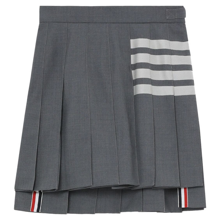 Dropped Back Pleated Skirt