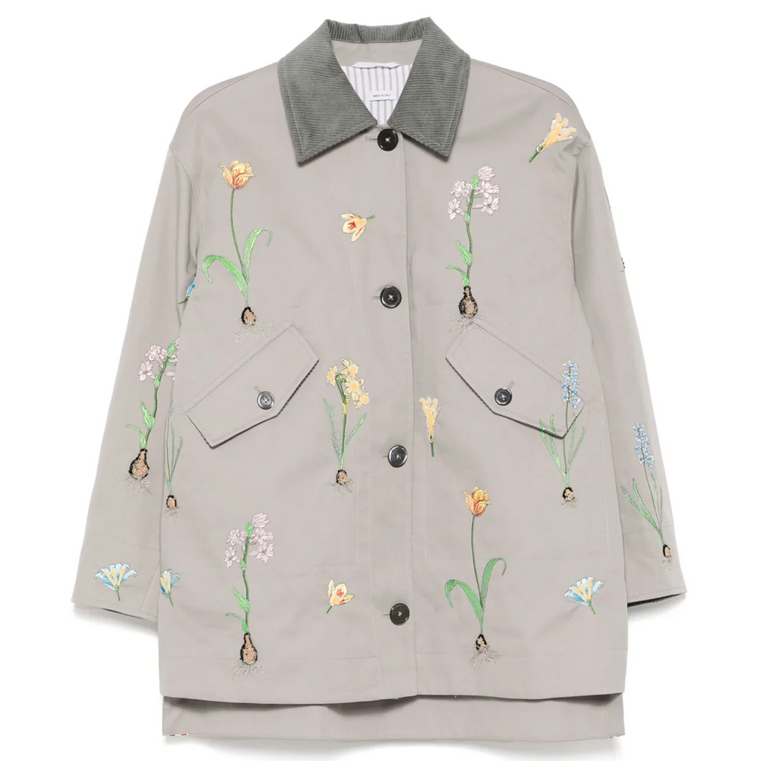 Gardening Coat With Satin Stitch Women