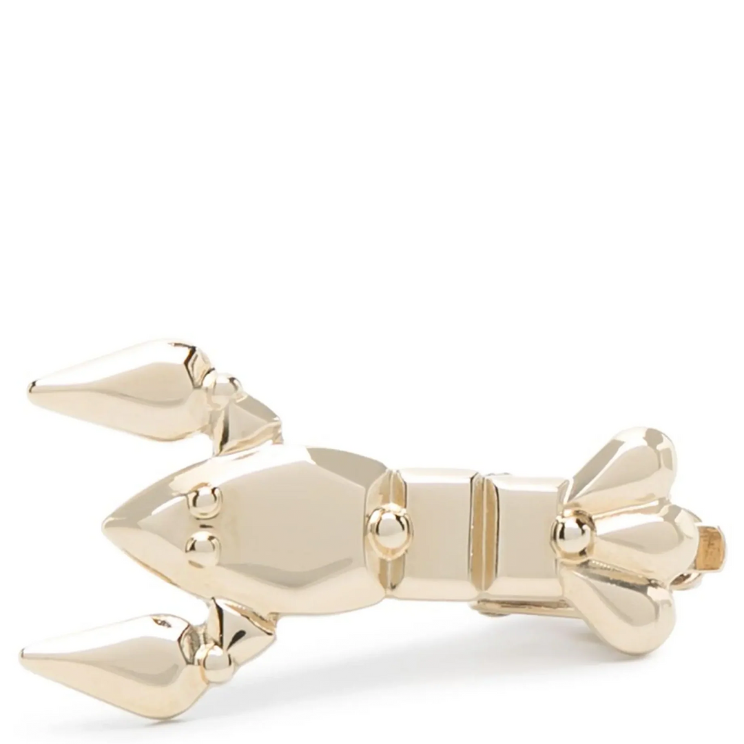 Gem Lobster Tie Bar In Brass