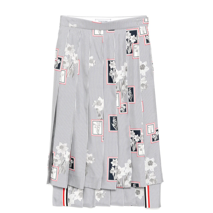 Knee Length Classic Back Pleated Skirt