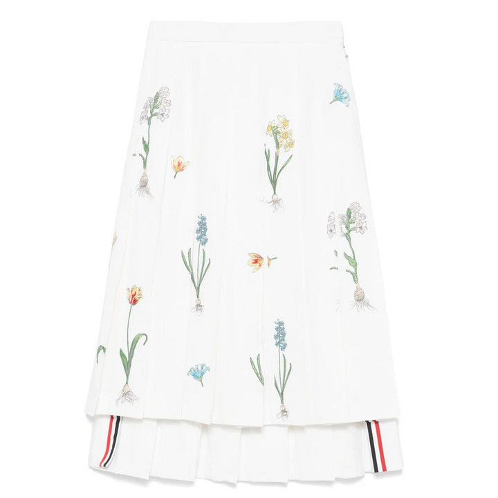 Knee Length Pleated Skirt