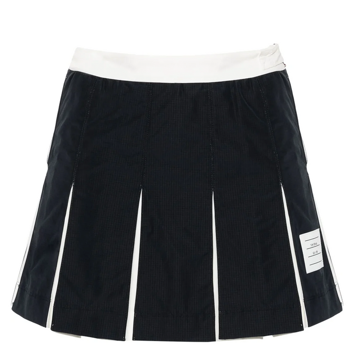 Ripstop Box Pleat Mini Skirt