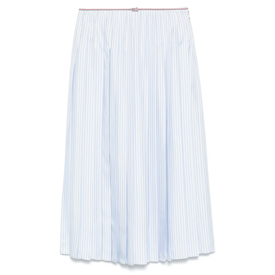 Silk Twill Pleated Skirt Women