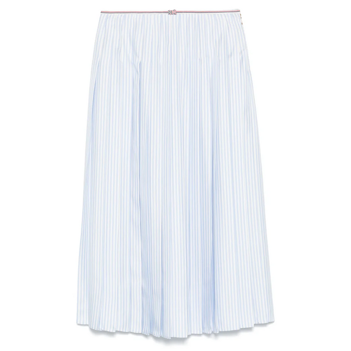 Silk Twill Pleated Skirt Women