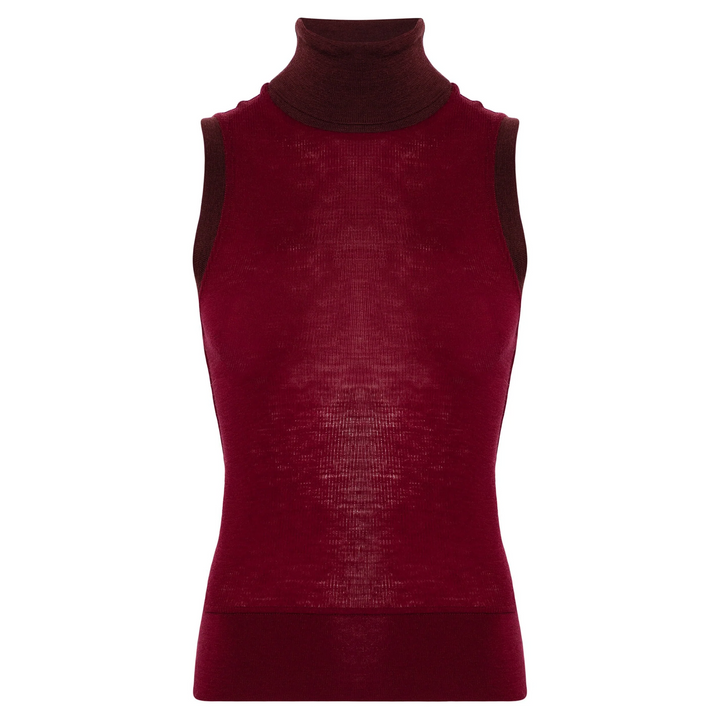 Sleeveless Turtleneck Top Women