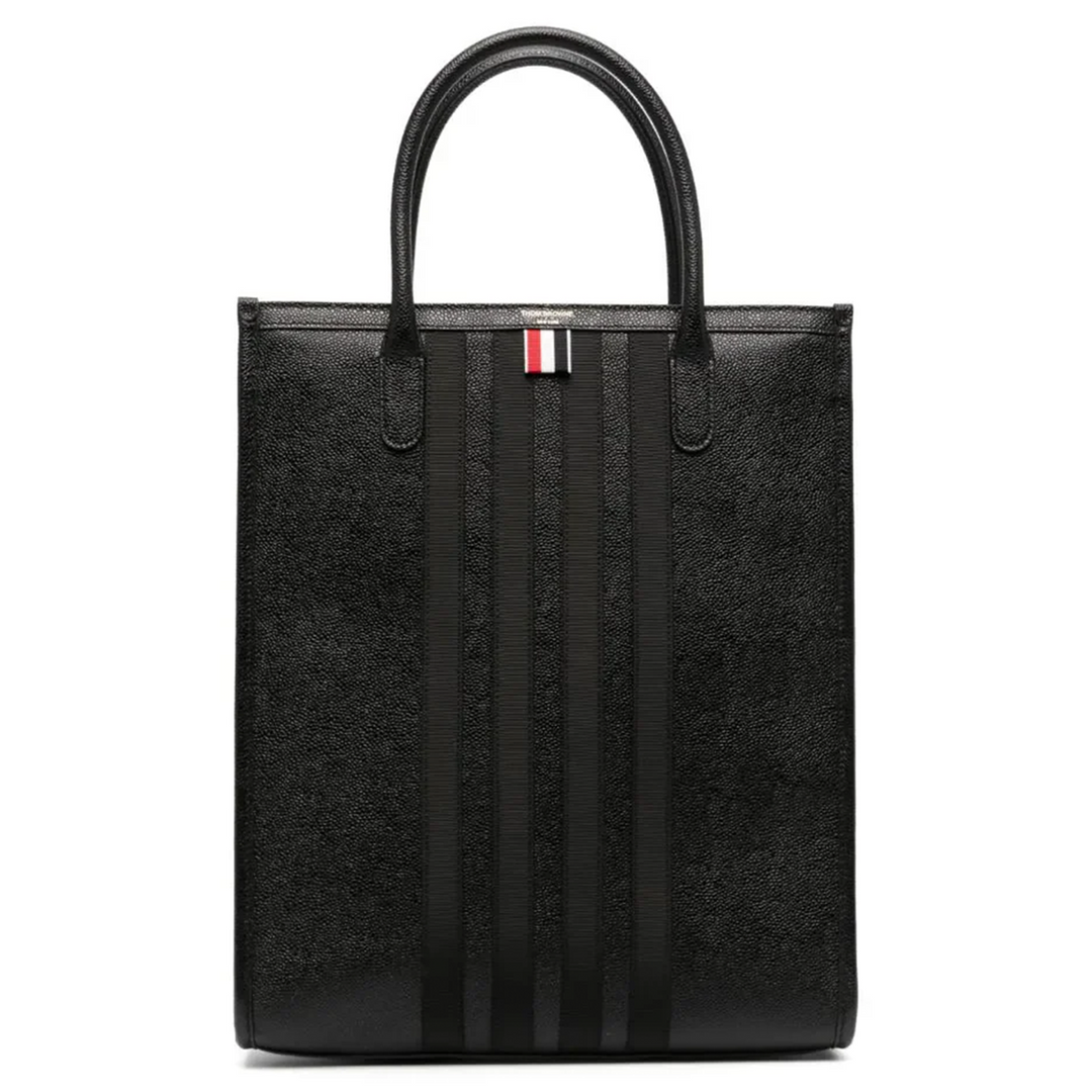 Vertical Tote With Gros Grain