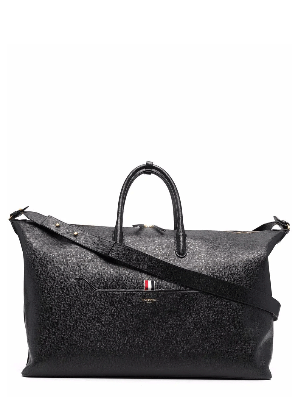 ThomBrowne-PebbleGrainLeatherSoftDuffle-Black-1