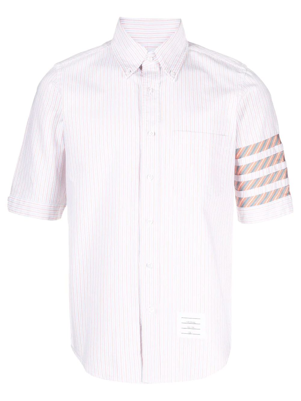 Thom Browne Straight-Fit-Button-Down-Shirt-Orange-1