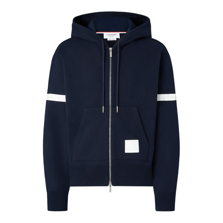 Thom Browne Relaxed Zip Up Hoodie